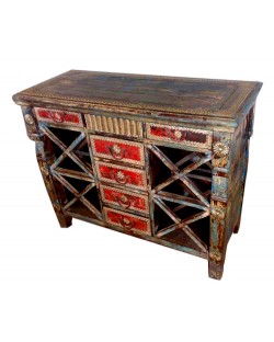 Sideboard with drawers and metal details 1173
