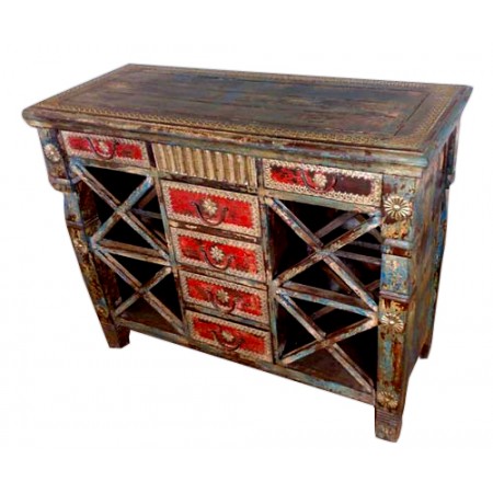 Sideboard with drawers and metal details 1173